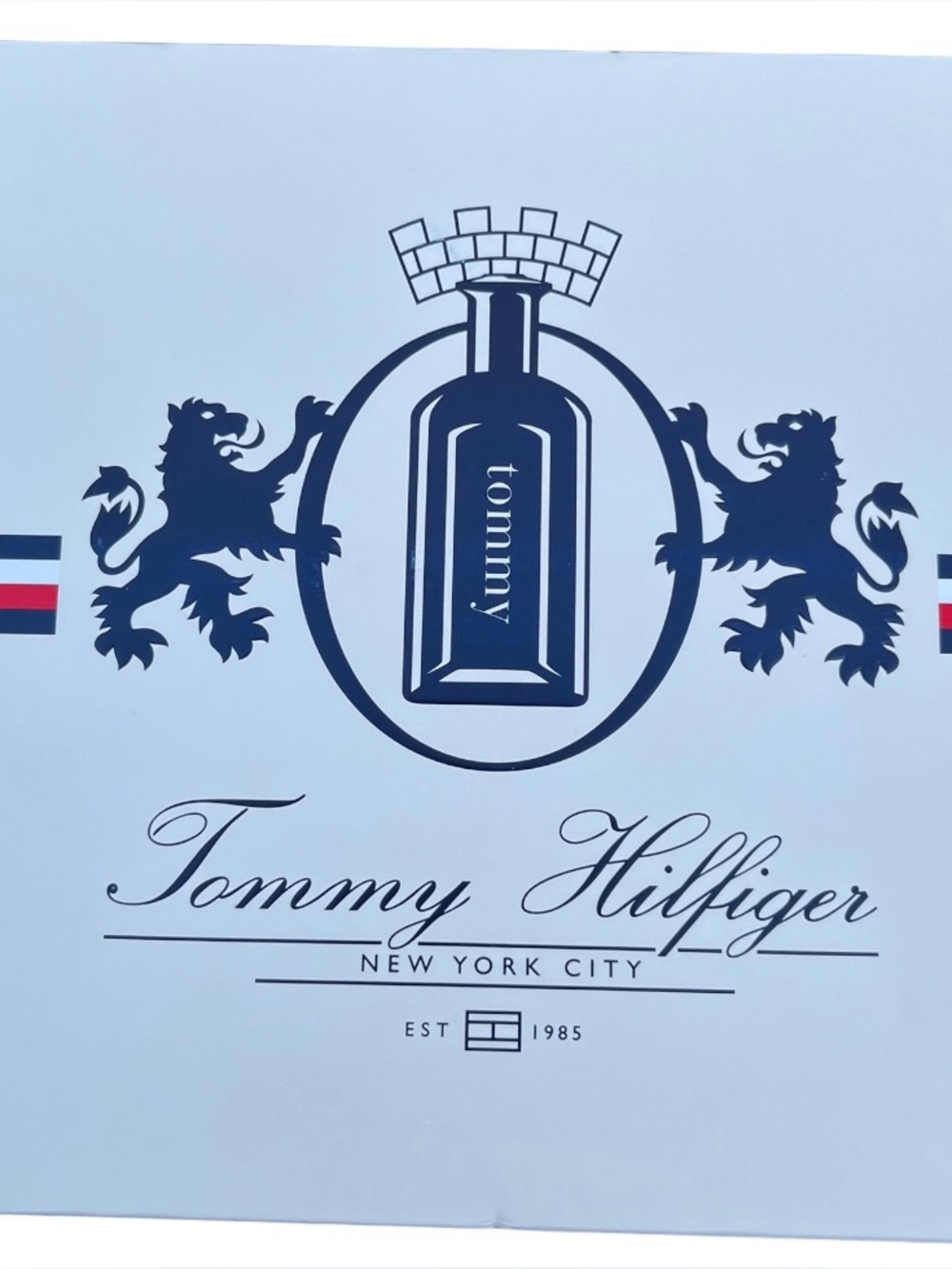NWT Tommy Hilfiger Tube with Navy and Red Stripes - Picture 2 of 4